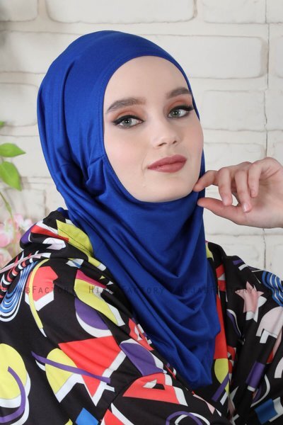 Wilda - Blau Baumwolle Hijab