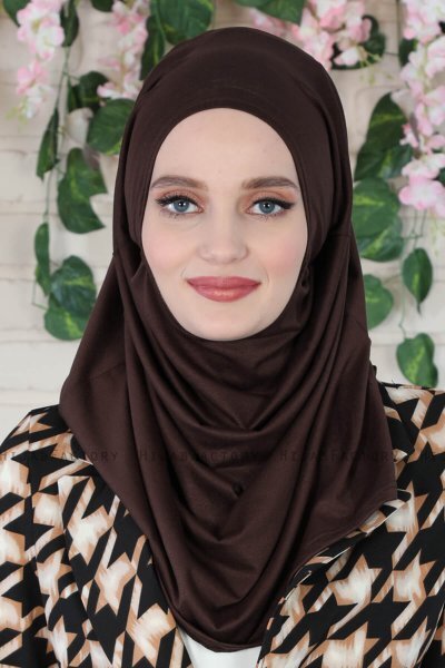 Wilda - Braun Baumwolle Hijab
