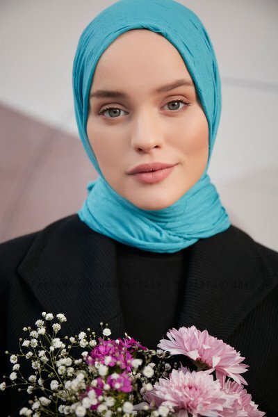 Serap - Türkis Bamboo Crash Hijab