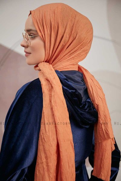 Serap - Ziegelrot Bamboo Crash Hijab
