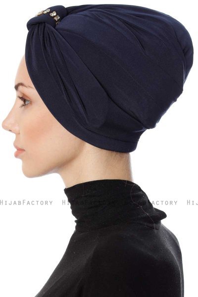 Bahar - Navy Blau Turban