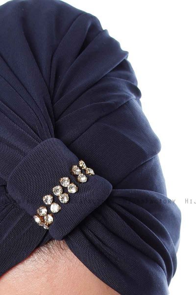 Bahar - Navy Blau Turban