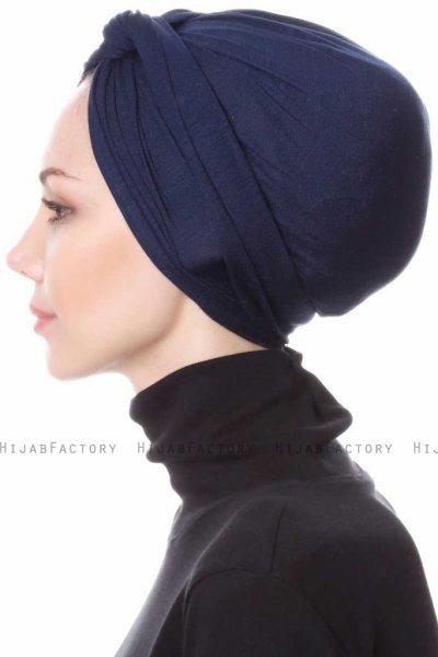 Belinay Marinblå Turban Hijab Ecardin 201803c