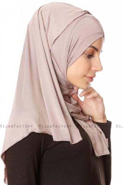 Betul - Steingrau 1X Jersey Hijab - Ecardin