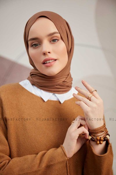 Ceyda - Hellbraun Cazz Hijab