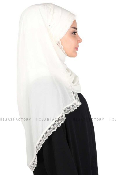 Carin - Creme Praktisch Chiffon Hijab