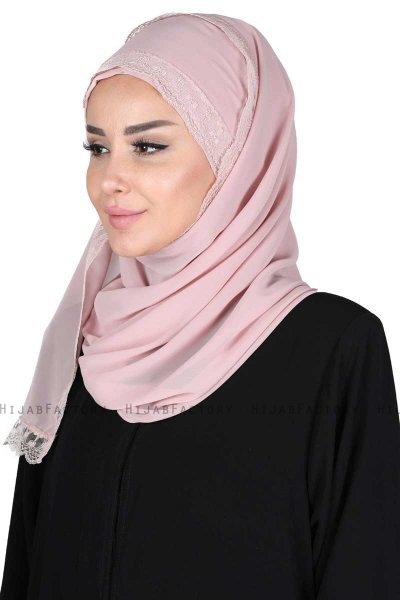 Carin - Altrosa Praktisch Chiffon Hijab