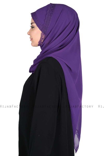 Carin - Lila Praktisch Chiffon Hijab