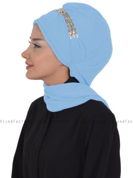 Beatrice Ljusblå Turban Hijab Ayse Turban 320918-2