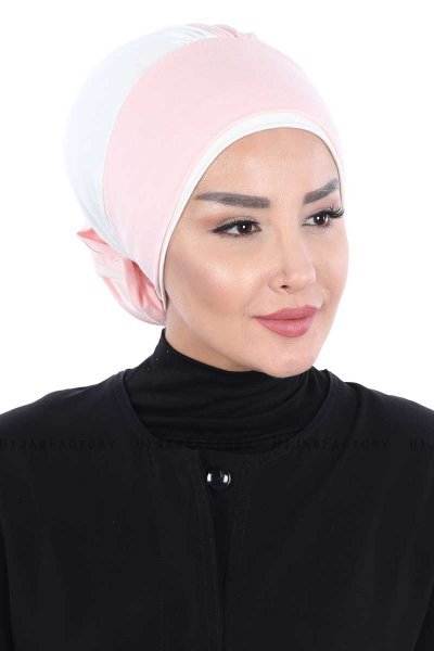 Clara - Altrosa & Creme Baumwolle Turban