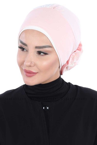Clara - Altrosa & Creme Baumwolle Turban