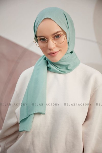 Silky Plain - Hellgrün Hijab