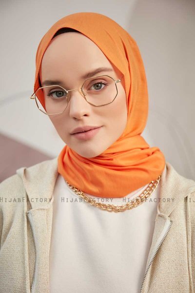 Silky Plain - Orange Hijab