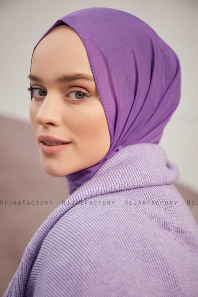 Silky Plain - Soft Purple Hijab