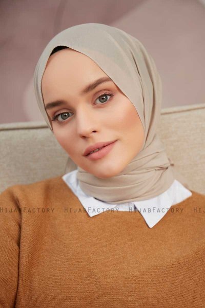 Silky Plain - Beige Hijab