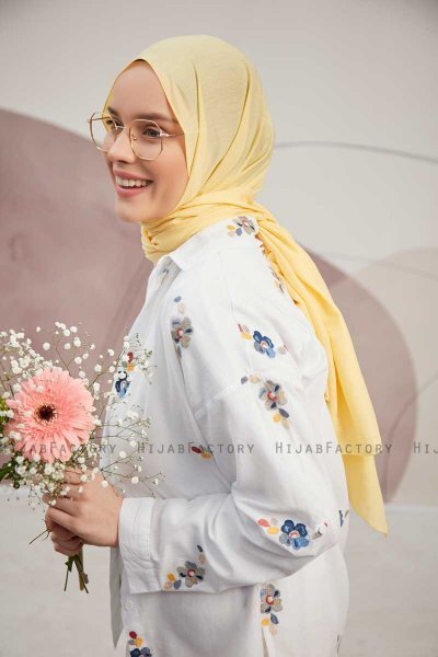 Silky Plain - Gelb Hijab
