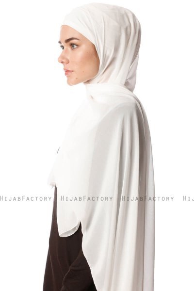 Derya - Creme Praktisch Chiffon Hijab