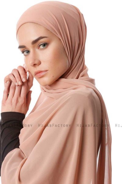 Derya - Altrosa Praktisch Chiffon Hijab
