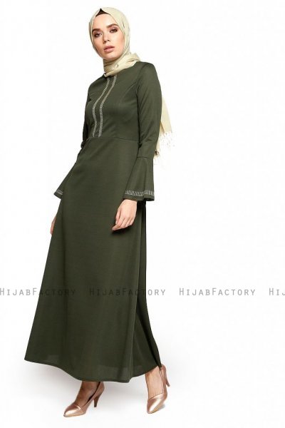 Deste - Khaki Kleid - Miss Halima