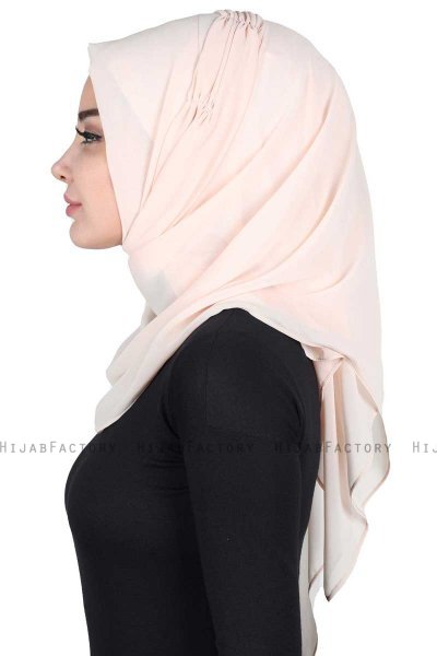 Disa - Beige Praktisch Chiffon Hijab
