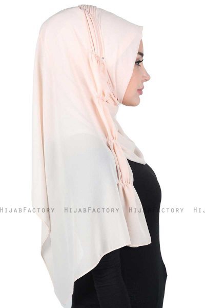 Disa - Beige Praktisch Chiffon Hijab