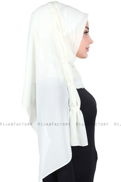 Disa - Creme Praktisch Chiffon Hijab