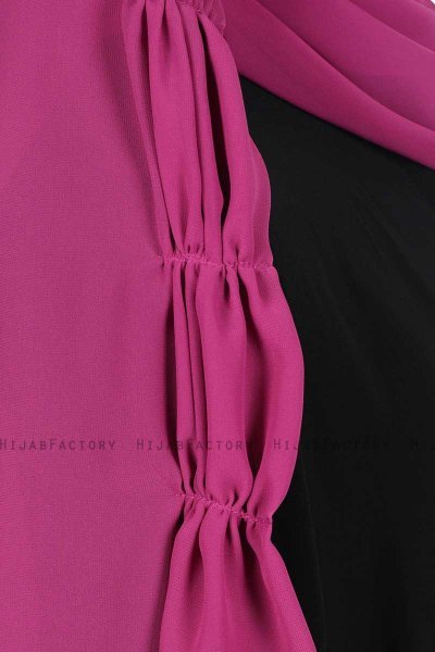 Disa - Fuchsie Praktisch Chiffon Hijab