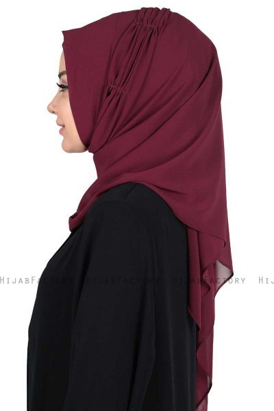 Disa - Pflaume Praktisch Chiffon Hijab