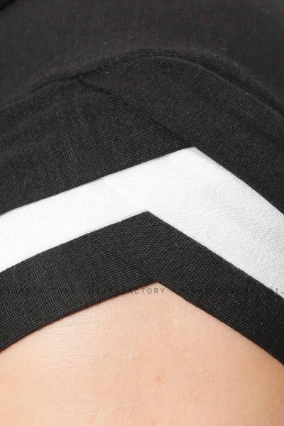 Duru - Schwarz & Weiß Jersey Hijab