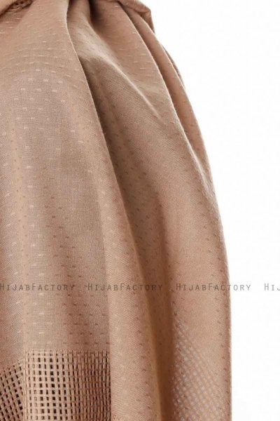 Ebru - Beige Baumwolle Hijab