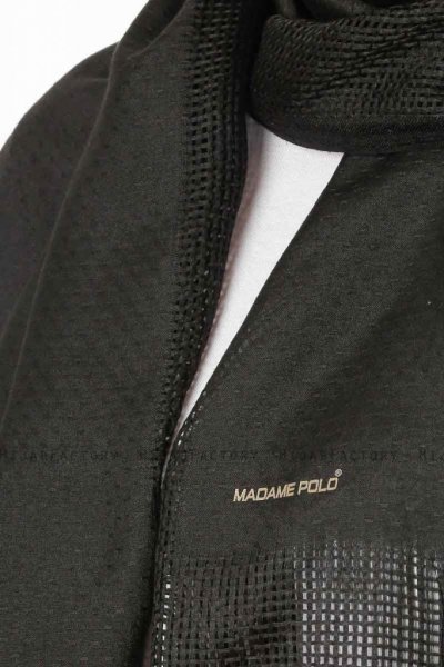 Ebru Svart Bomull Hijab Sjal 30042-5