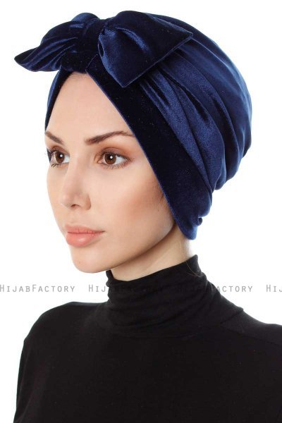 Ekin - Navy Blau Turban