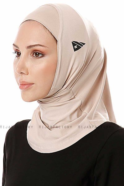 Elif - Helltaupe Sport Hijab - Ecardin