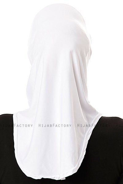 Elif - Weiß Sport Hijab - Ecardin