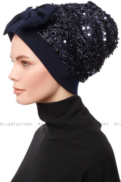 Enfleda - Navy Blau Turban