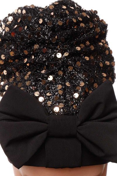 Enfleda - Schwarz & Gold Turban