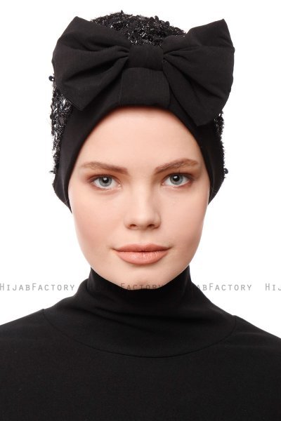 Enfleda - Schwarz & Schwarz Turban