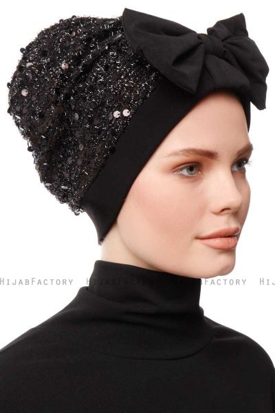 Enfleda - Schwarz & Schwarz Turban
