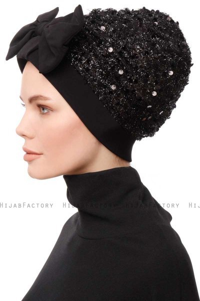 Enfleda - Schwarz & Schwarz Turban