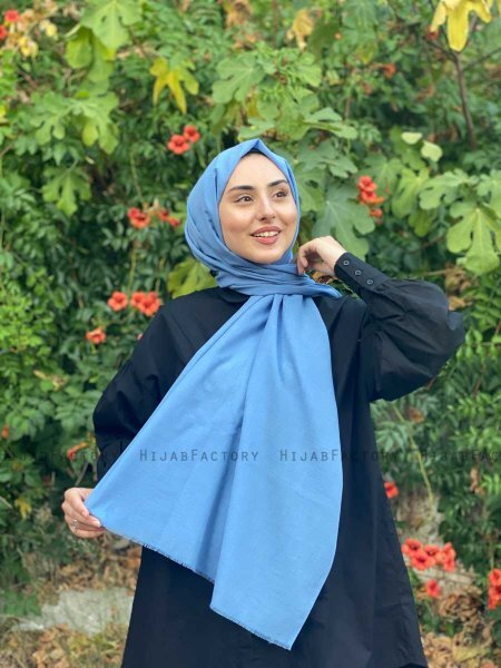 Ermina - Blau Baumwolle Hijab - Mirach