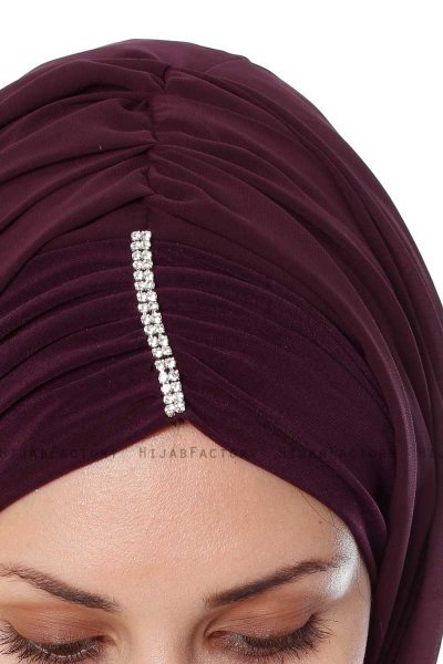 Evren - Pflaume Chiffon Hijab