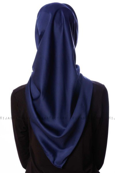 Eylul - Navy Blau Platz Rayon Hijab