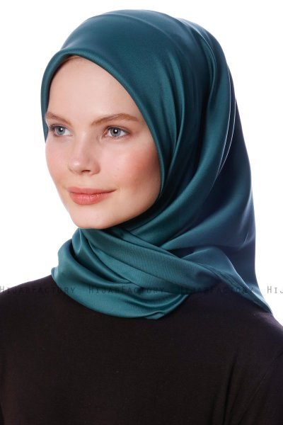 Eylul - Dunkelgrün Platz Rayon Hijab