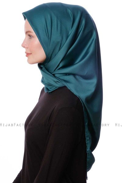 Eylul - Dunkelgrün Platz Rayon Hijab