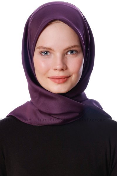 Eylul - Pflaume Platz Rayon Hijab