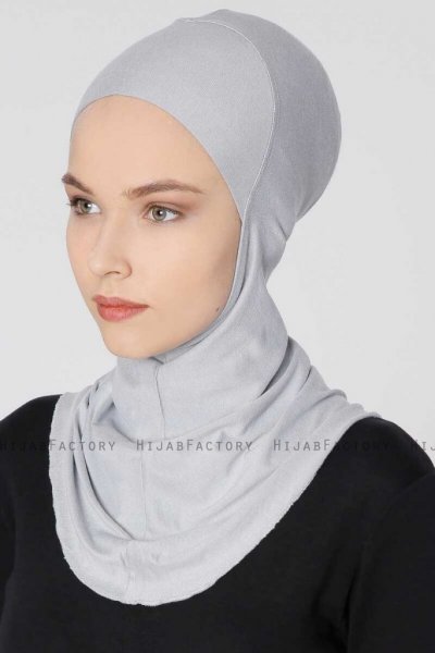 Filiz Ljusgrå XL Ninja Hijab Underslöja Ecardin 200727a