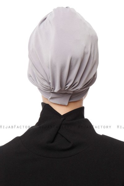 Gamze - Hellgrau Turban