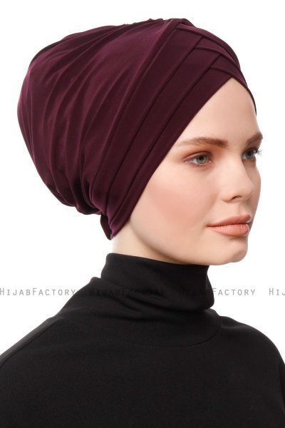 Gamze - Pflaume Turban