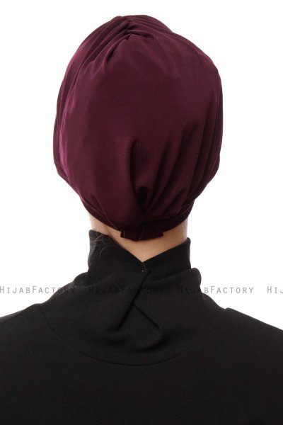 Gamze - Pflaume Turban