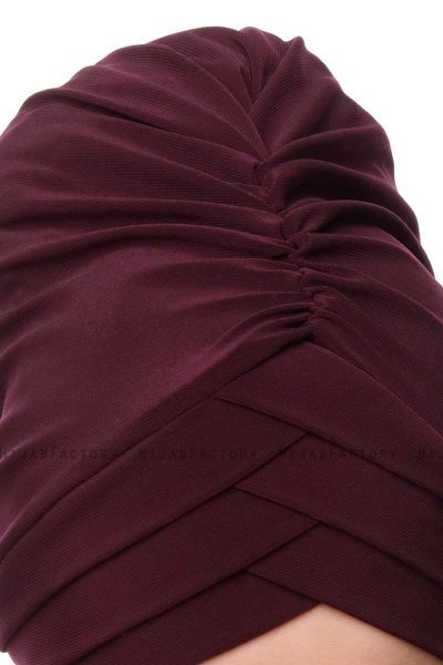 Gamze - Pflaume Turban